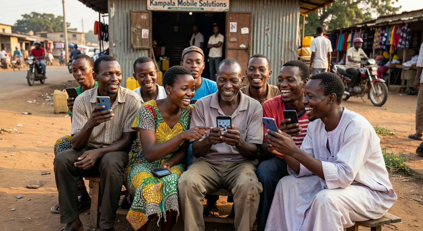 Mobile users in Uganda